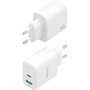 Aisens Cargador GaN 45W con USB-C y USB-A Blanco A110-0971